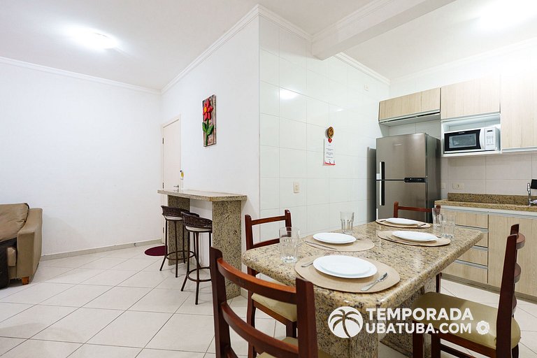 307MAR – Apto 2 dormitorios alto padrao c/ area de lazer com