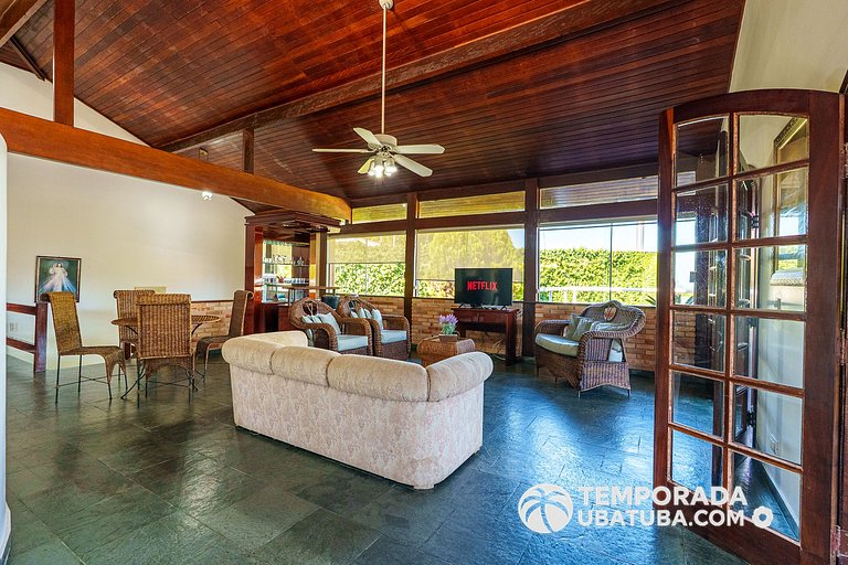 CASA5 - Belissima casa 5 suites c/ vista mar, condomínio fec