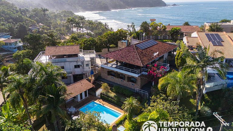 CASA5 - Belissima casa 5 suites c/ vista mar, condomínio fec