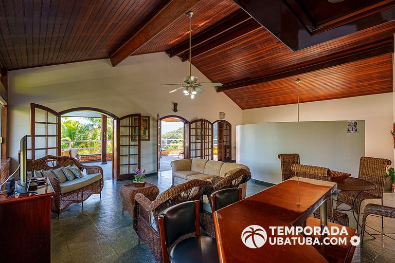 CASA5 - Belissima casa 5 suites c/ vista mar, condomínio fec