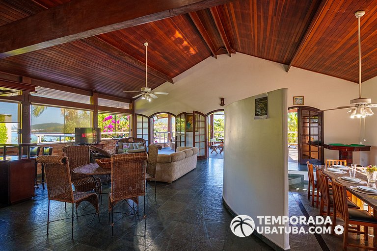 CASA5 - Belissima casa 5 suites c/ vista mar, condomínio fec