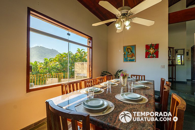 CASA5 - Belissima casa 5 suites c/ vista mar, condomínio fec