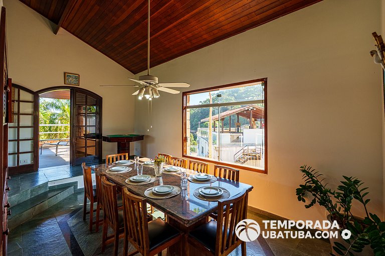 CASA5 - Belissima casa 5 suites c/ vista mar, condomínio fec