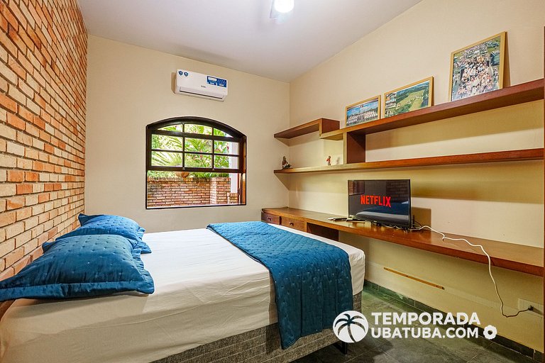 CASA5 - Belissima casa 5 suites c/ vista mar, condomínio fec