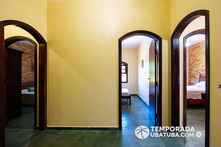 CASA5 - Belissima casa 5 suites c/ vista mar, condomínio fec