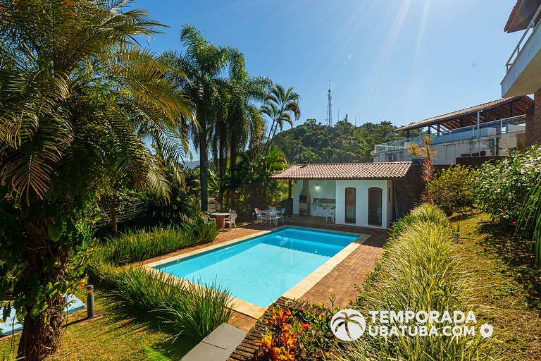CASA5 - Belissima casa 5 suites c/ vista mar, condomínio fec