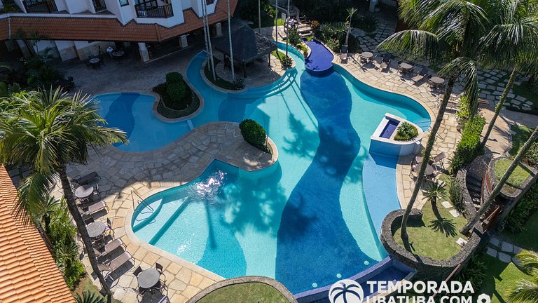 33S – Ap 3 dorm fte mar Praia Grande & Bali Resort