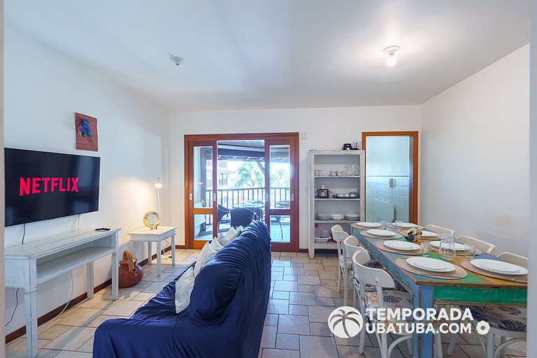 33S – Ap 3 dorm fte mar Praia Grande & Bali Resort