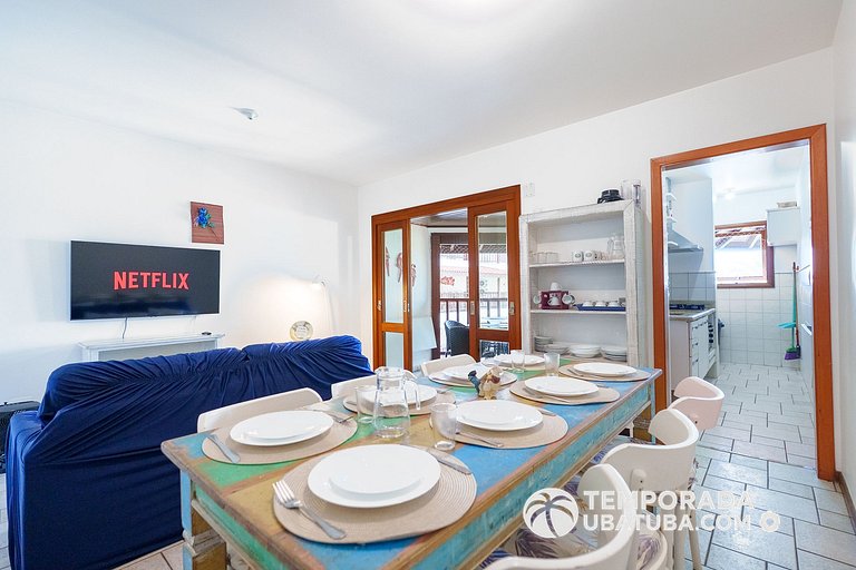 33S – Ap 3 dorm fte mar Praia Grande & Bali Resort