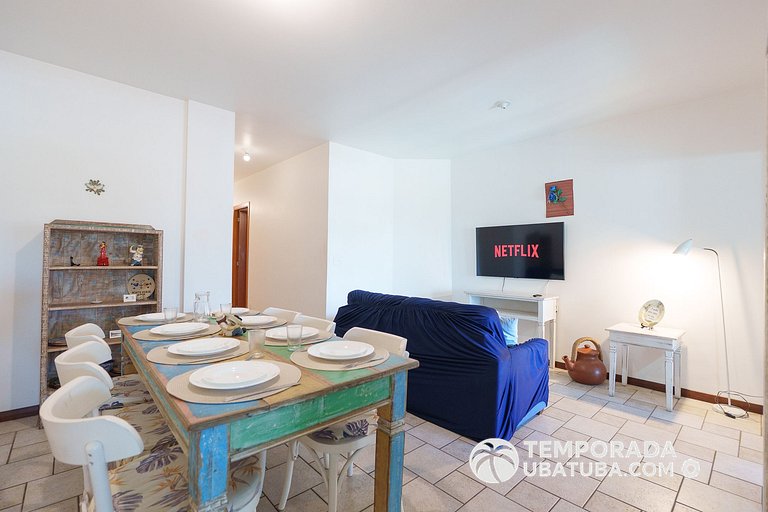 33S – Ap 3 dorm fte mar Praia Grande & Bali Resort