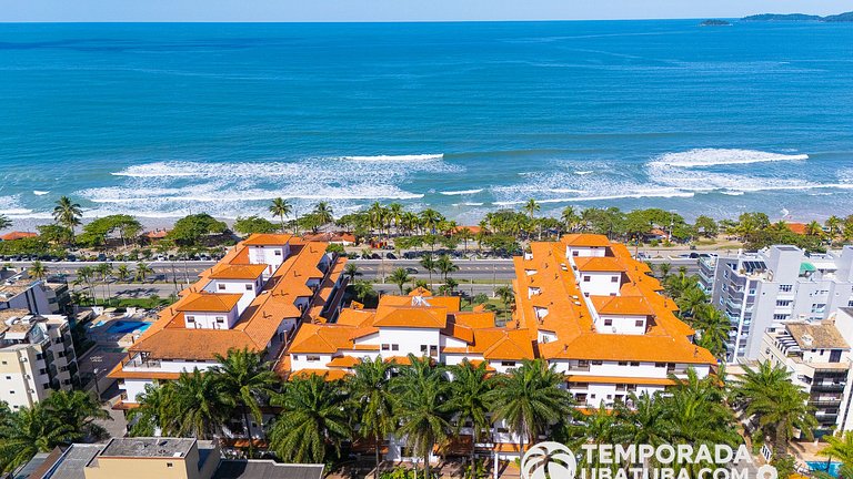 310ND Ap frente mar 3 dorm e 2 vagas - Bali Resort