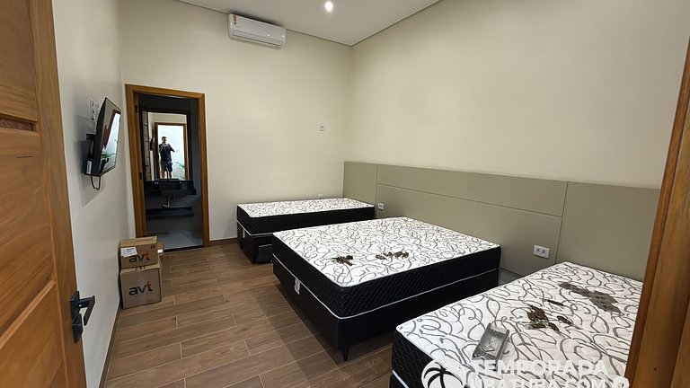 CASAPREMIUM - 8 qtos piscina aquecida Praia Grande